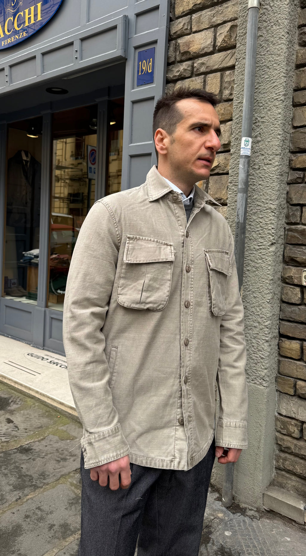 Overshirt Keeling Sabbia