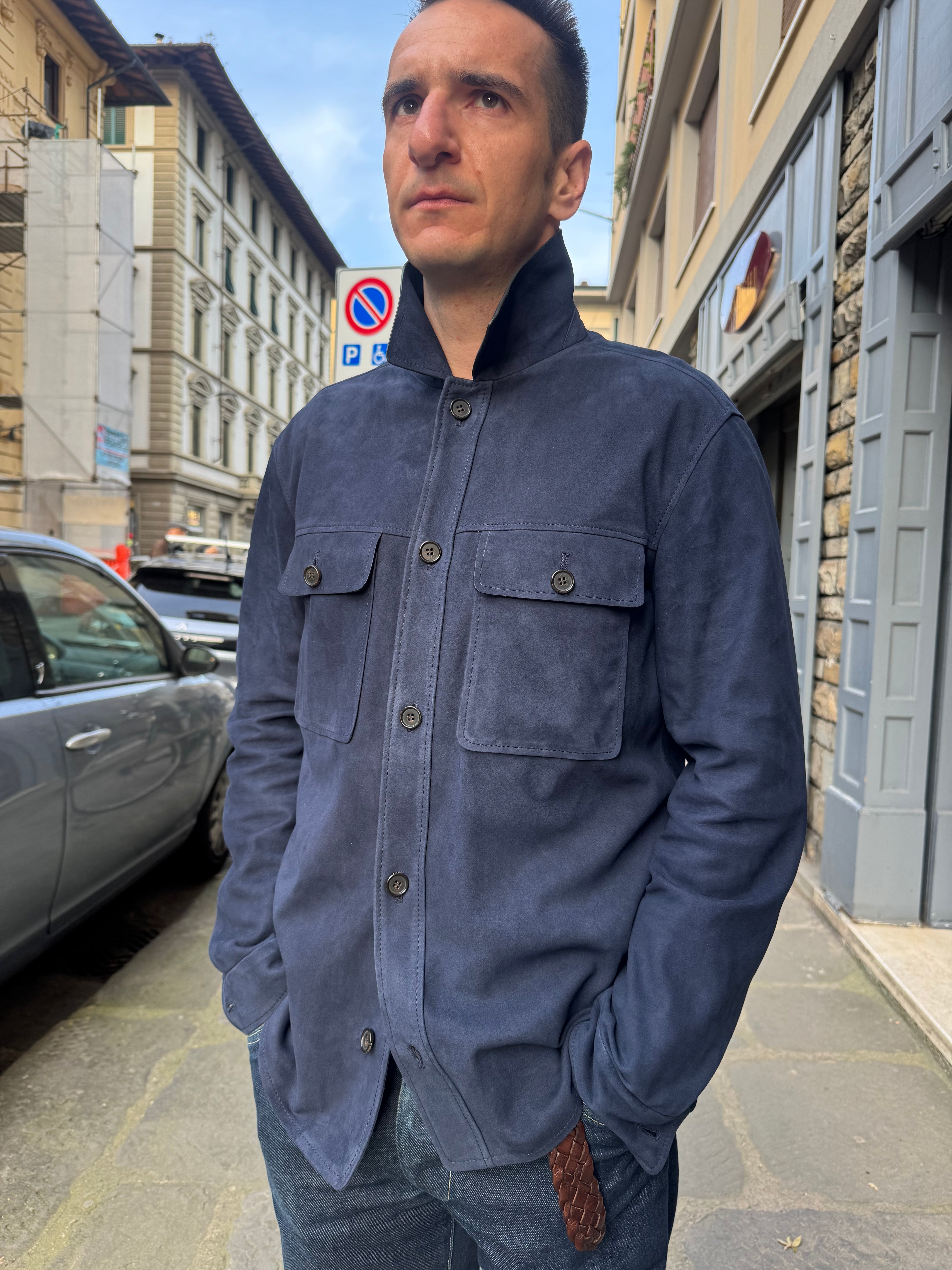 Overshirt Blu ALTACRUNA