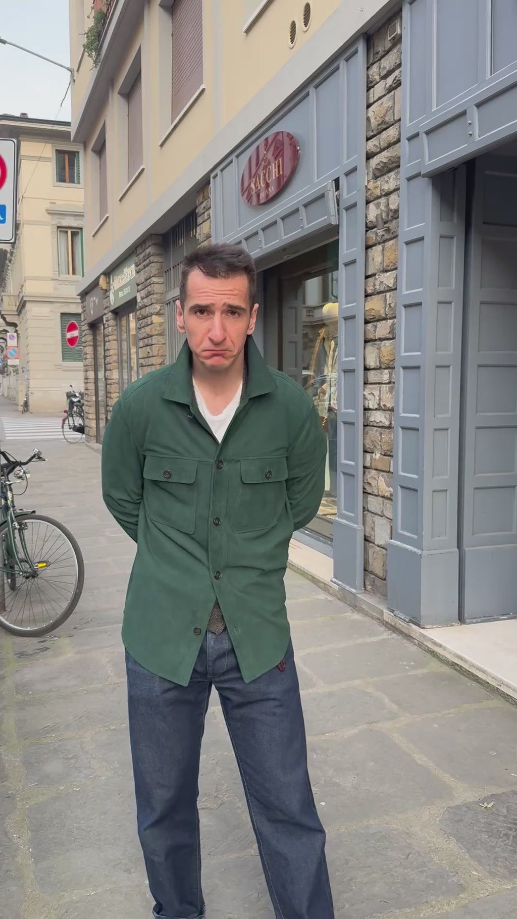 Overshirt verde ALTACRUNA